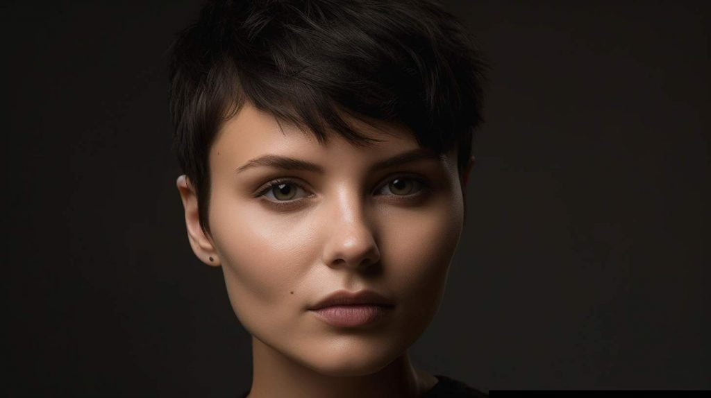 Für einen romantischen Look: Baby Braids sind die Trendfrisur für 2023 2 Frau mit Wet Look-Frisur