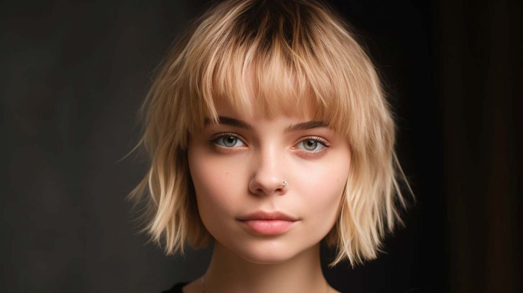 Für einen romantischen Look: Baby Braids sind die Trendfrisur für 2023 4 Whispy Bangs Frisur