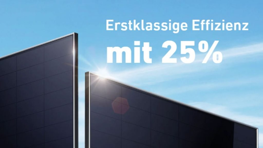 Effizienz eines Solar Balkonkraftwerk mit 25 %